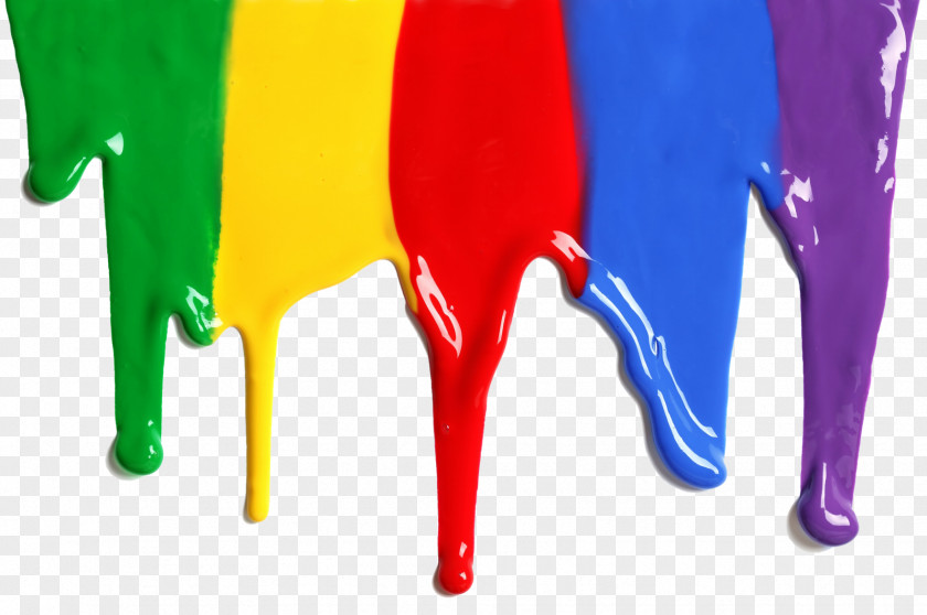 Color Splashes Drip Painting Art PNG