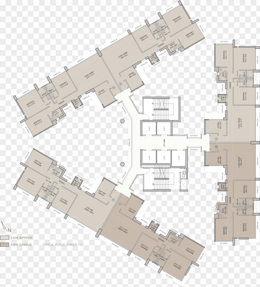 Copy The Floor Plan Oberoi Esquire House Apartment PNG