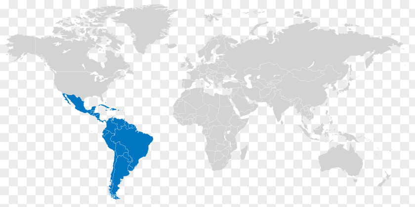 Latin America Map World Globe PNG