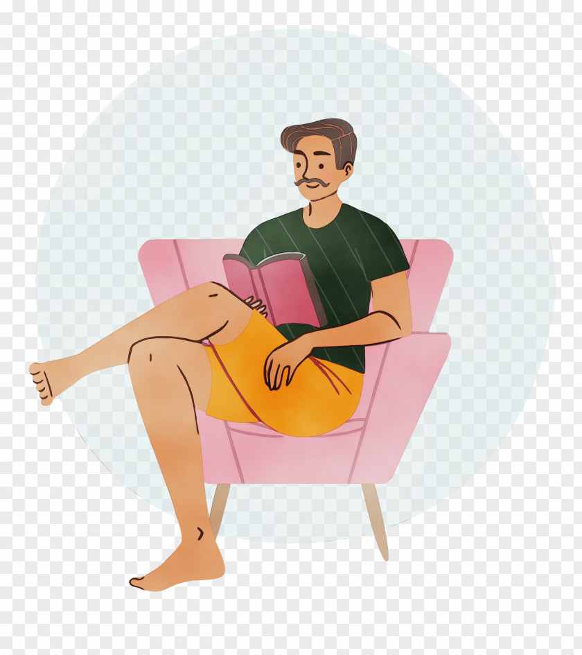Sitting Angle Chair Cartoon Arm Cortex-m PNG