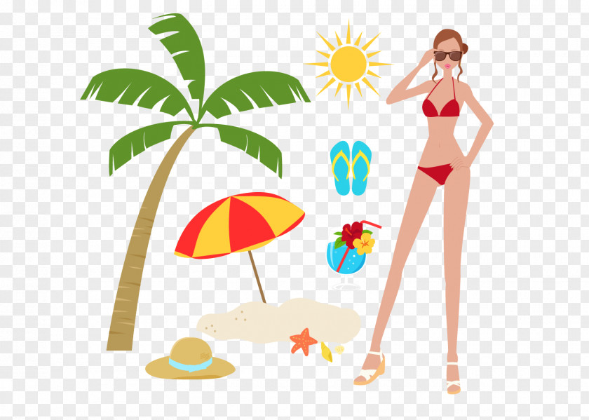 Pompeii Italy Vacation Clip Art Illustration Sunscreen Vector Graphics Image PNG