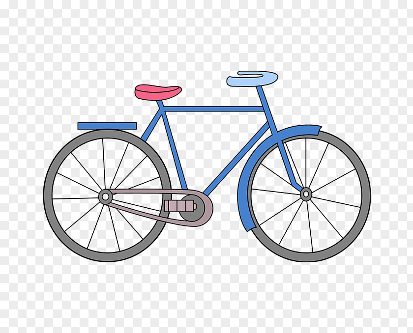 Bicycle Hybrid Drawing Tutorial Image PNG