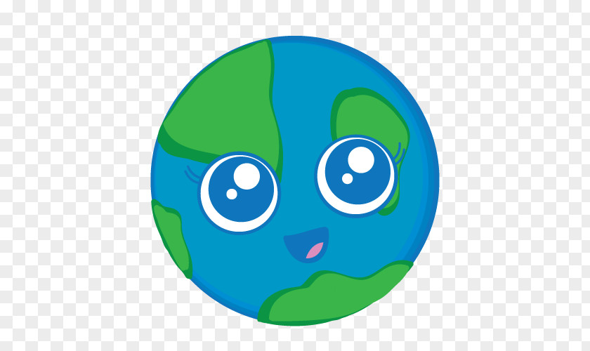 Blue Shading Earth Smiley Clip Art PNG