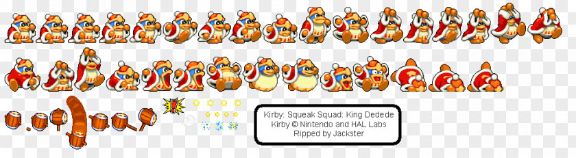 King Dedede Line Font PNG