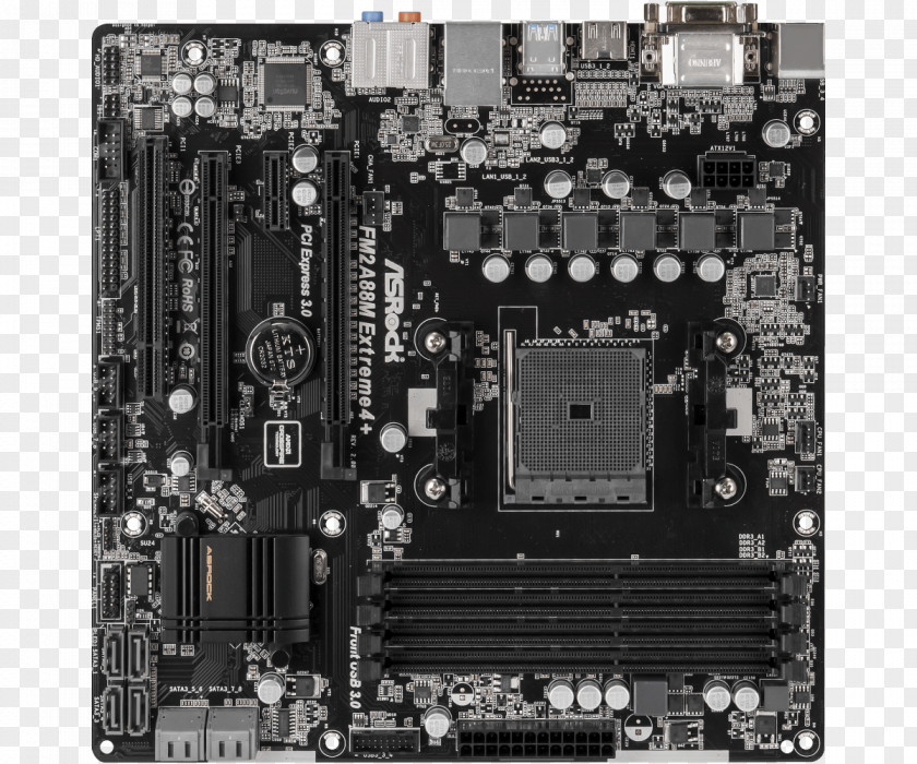 Laptop ASROCK FM2A88M EXTREME4 + R2.0 Motherboard MicroATX PNG