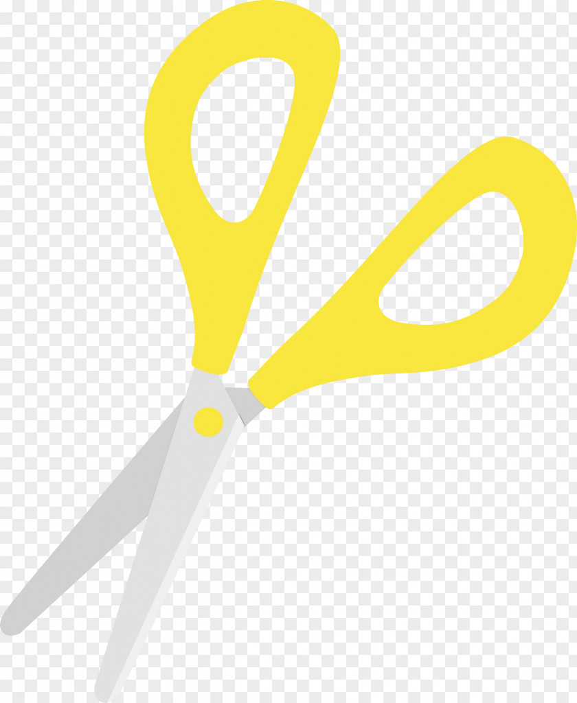 Scissors Yellow Logo Office Instrument PNG