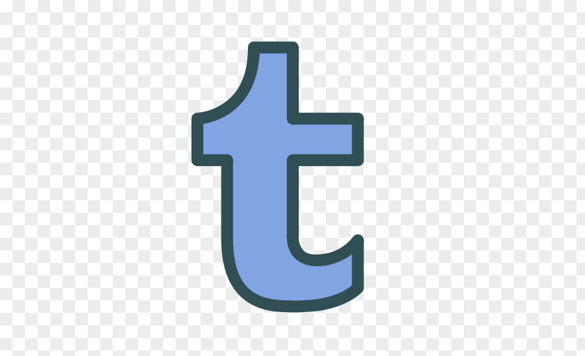 T Letter Social Media Symbol PNG