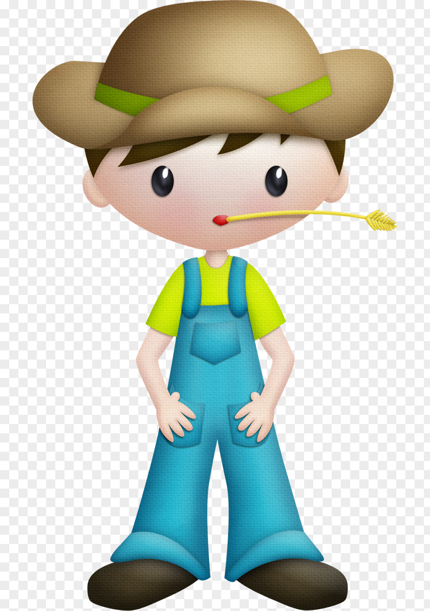 Cartoon Farmer Little Kid Clip Art PNG