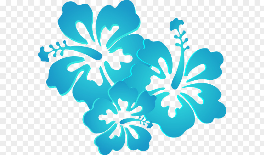 Turquoise Flower Cliparts Hawaiian Hibiscus Clip Art PNG