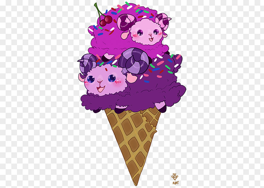Ice Cream Cones Character PNG