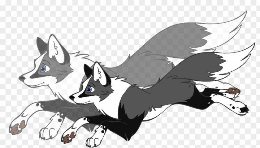 Silver Fox Dog Art Canidae Sketch PNG