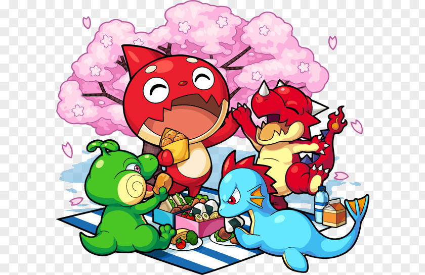 Spring Promotion Monster Strike Hanami XFLAG STORE SHIBUYA AppBank Co., Ltd. Game PNG