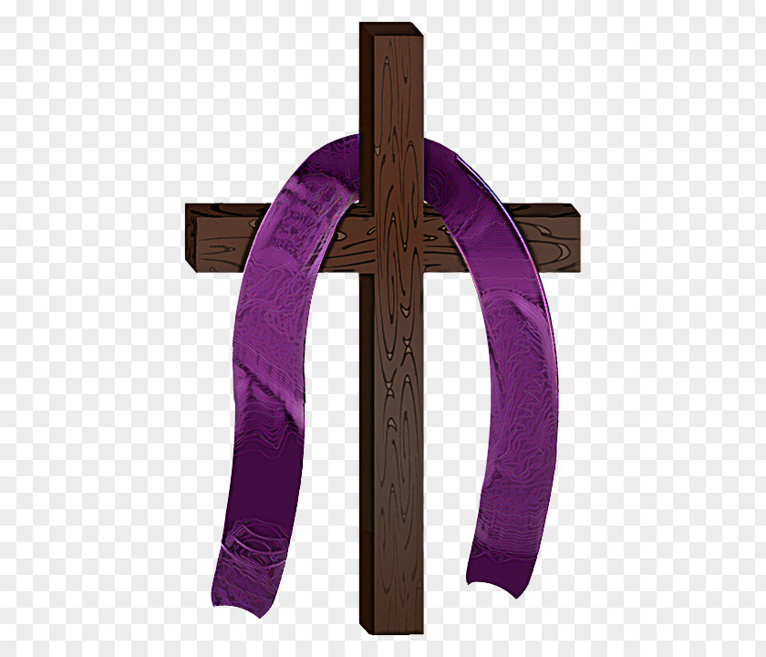 Violet Purple Cross Symbol PNG