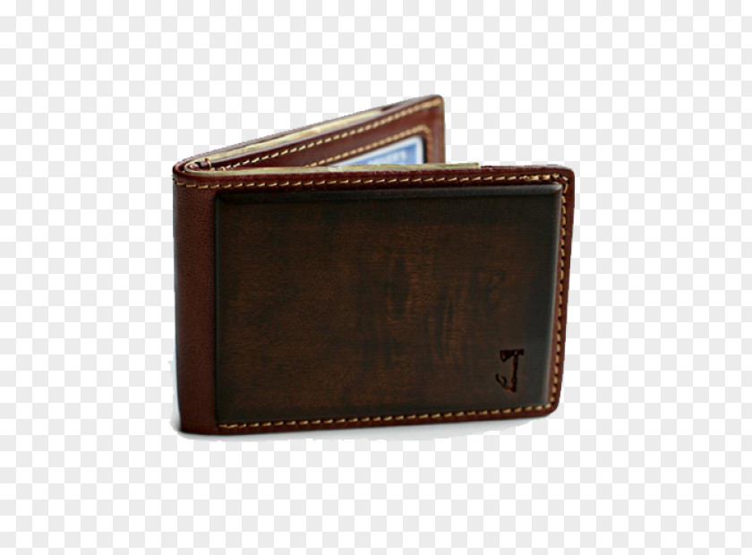 Walnut Wood Wallet Leather Man Gift Clothing Accessories PNG