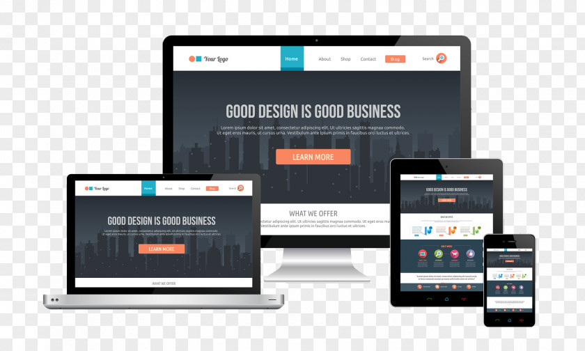 Web Design Responsive Development PNG