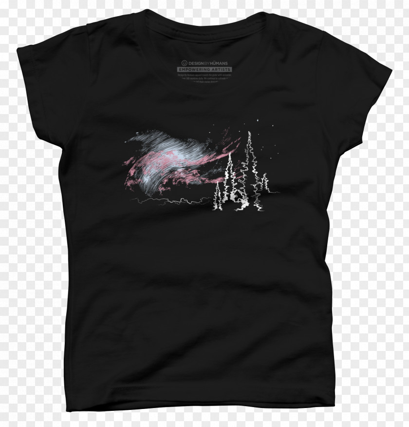 Aurora Boreal T-shirt K.I.T.T. Sleeve Top PNG