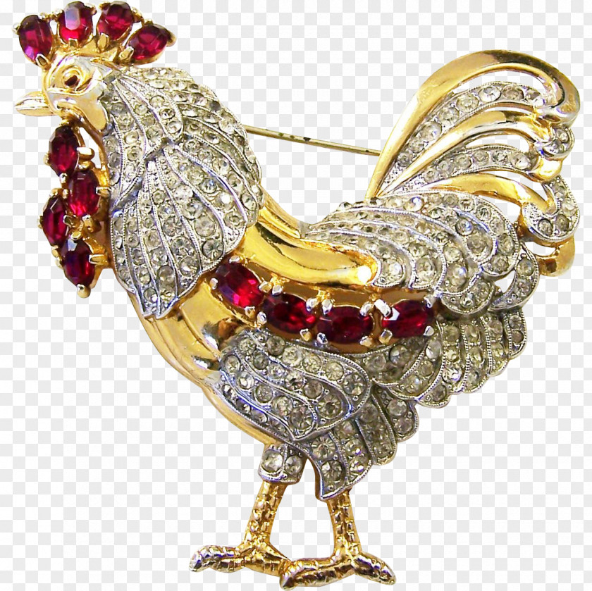 Rooster Brooch Body Jewellery Chicken As Food PNG