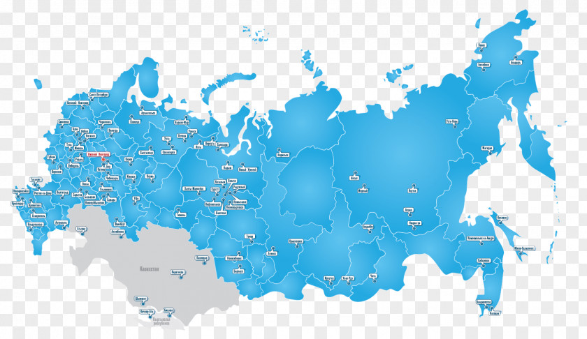 Russia Russian Presidential Election, 2018 City Map PNG