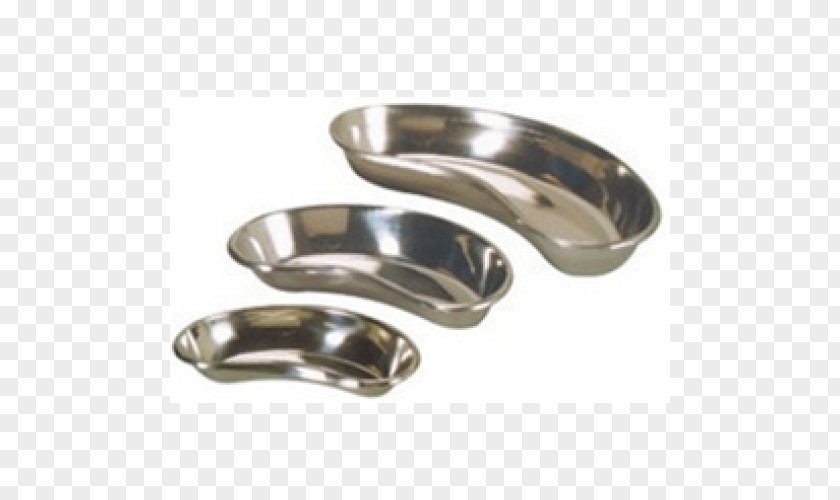 Silver Kidney Dish Tray Stainless Steel PNG