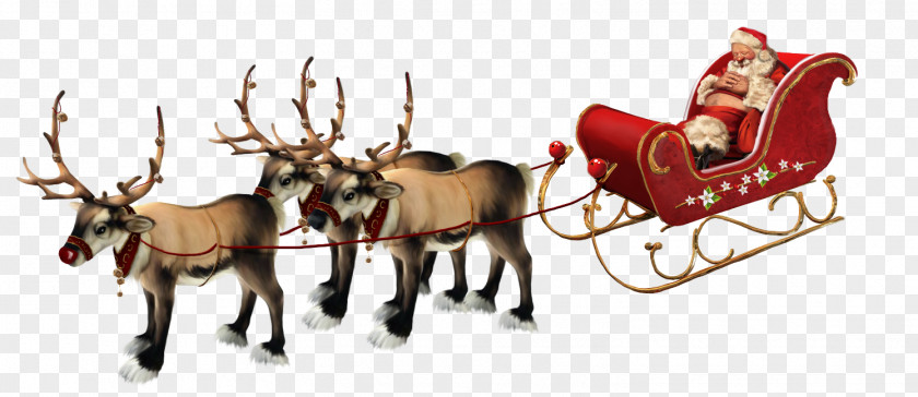 Gc Santa Claus Reindeer Rudolph Père Noël Christmas PNG