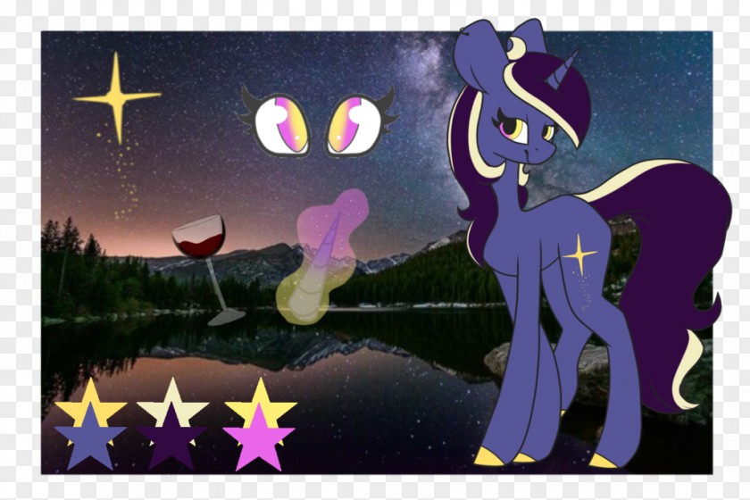 Star Dust Horse Illustration Cartoon Fiction Desktop Wallpaper PNG