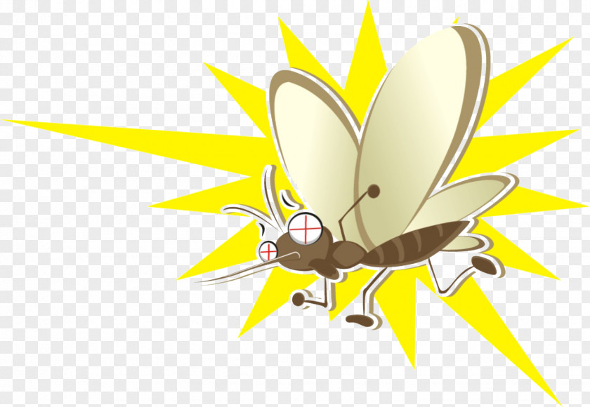 Bee Mosquito Cartoon Poster PNG