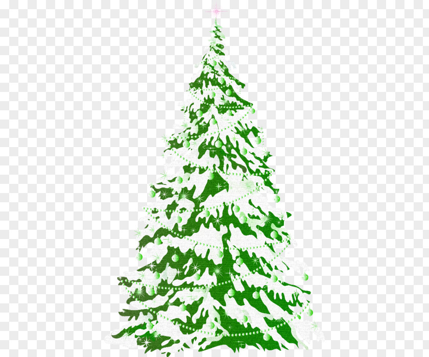 Christmas Tree Snow Clip Art PNG