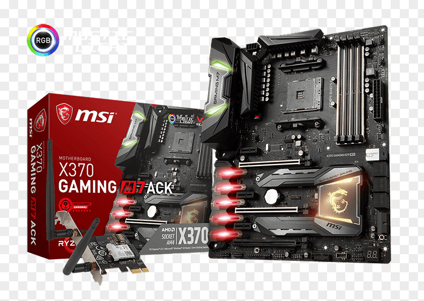 Computer Socket AM4 LGA 2066 Intel X299 MSI X370 GAMING M7 ACK Motherboard PNG