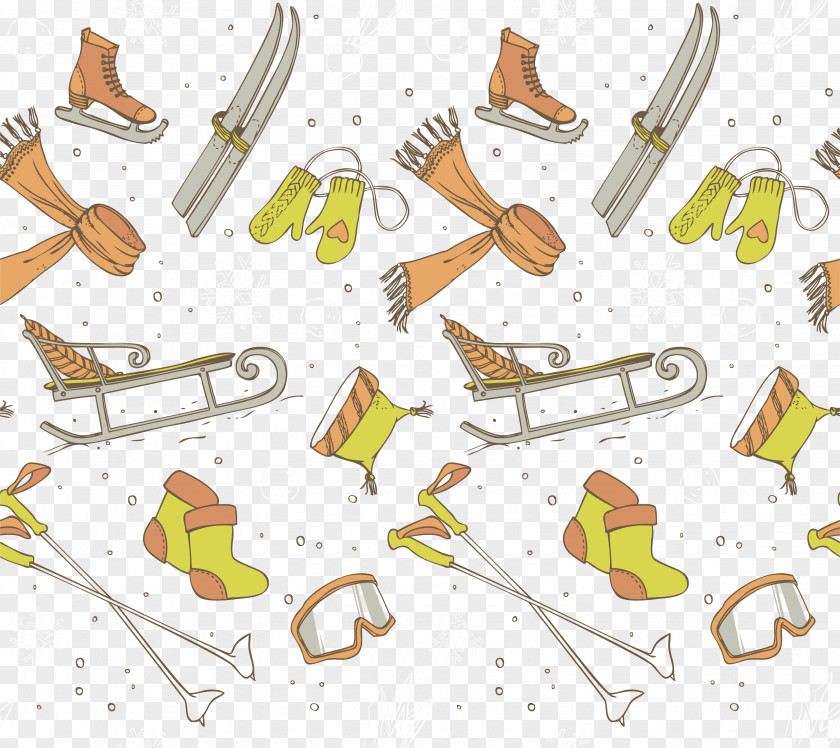 Hand-painted Autumn Pattern Adobe Illustrator Clip Art PNG