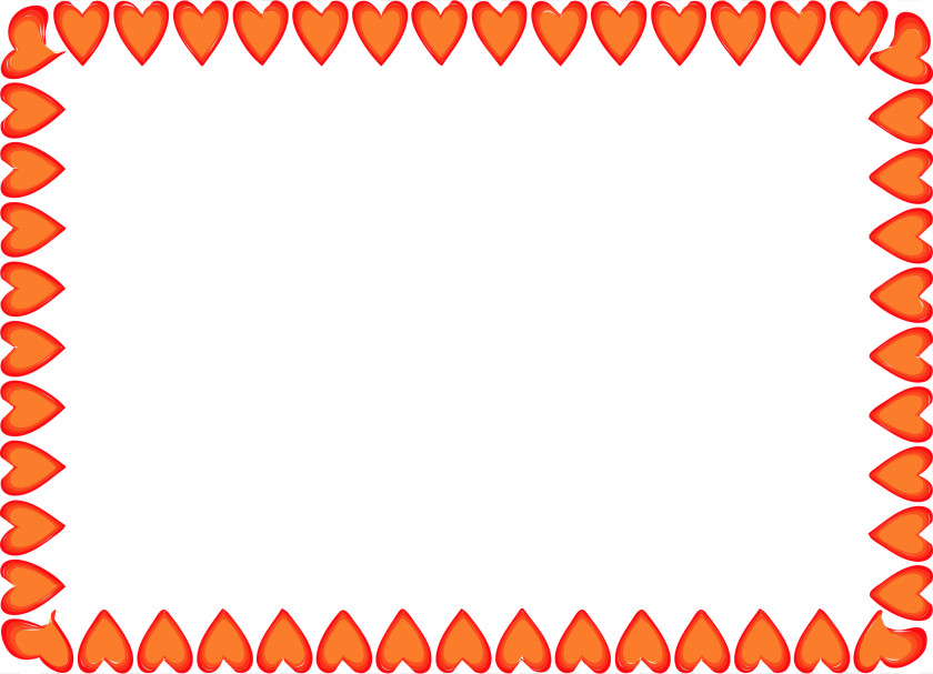 Heart Border Cliparts Red Clip Art PNG