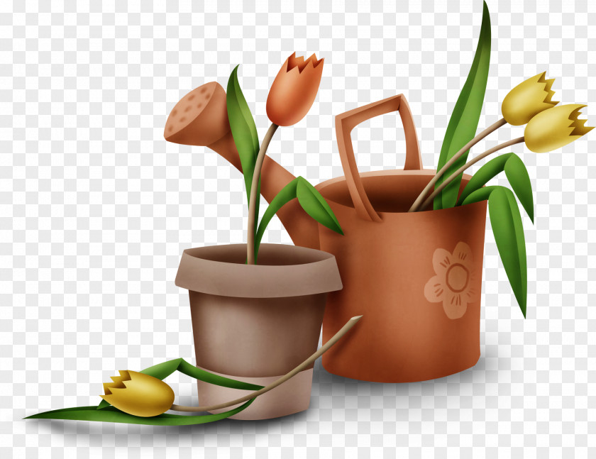 Spring Planting Ready Cut Flowers Alternative Health Services Product Design Medicine Flowerpot PNG
