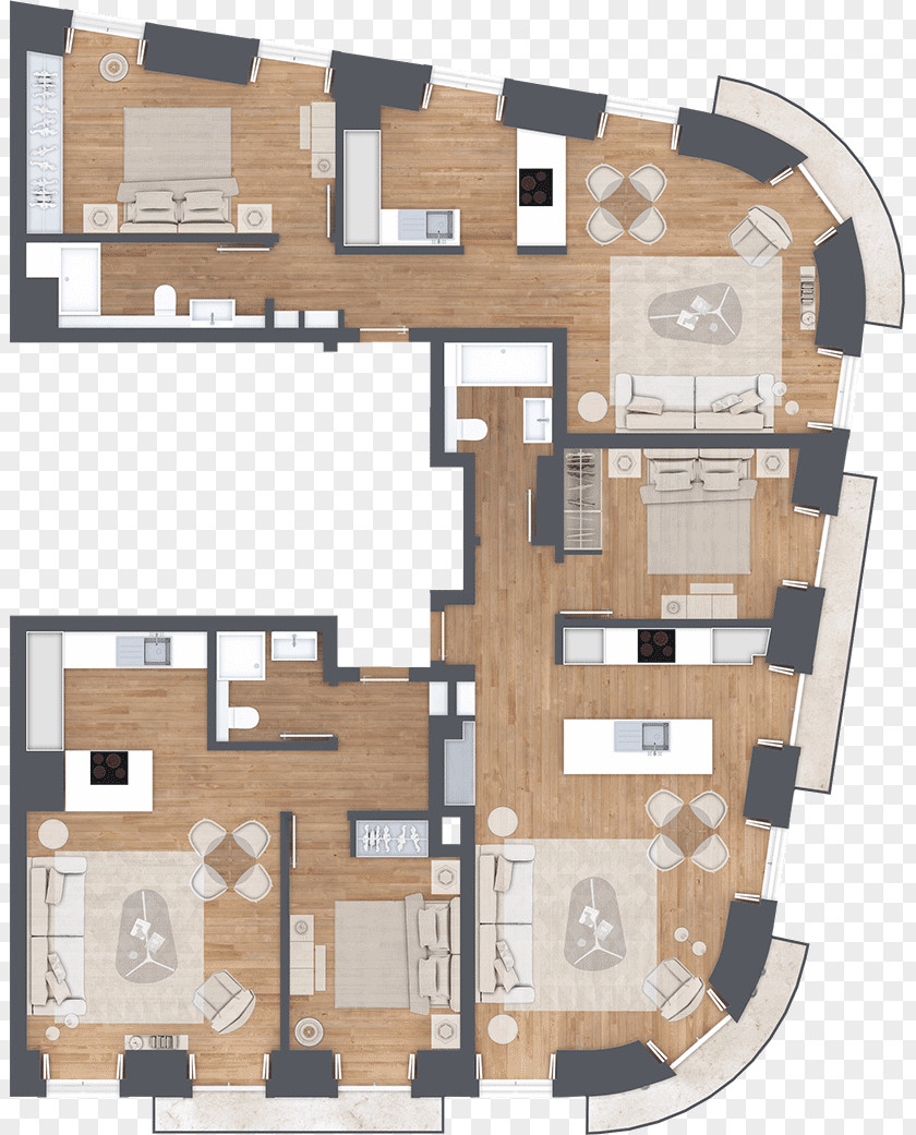 Angle Floor Plan Facade Square PNG