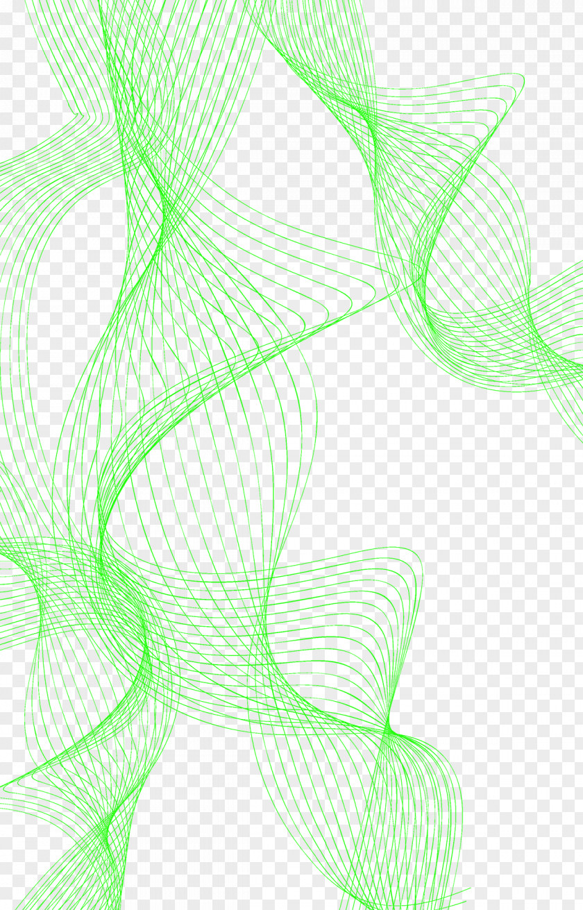 Green Line Graphic Design Leaf Pattern PNG