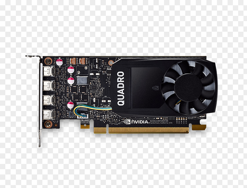 Nvidia Graphics Cards & Video Adapters NVIDIA Quadro P1000 GDDR5 SDRAM Processing Unit PNG