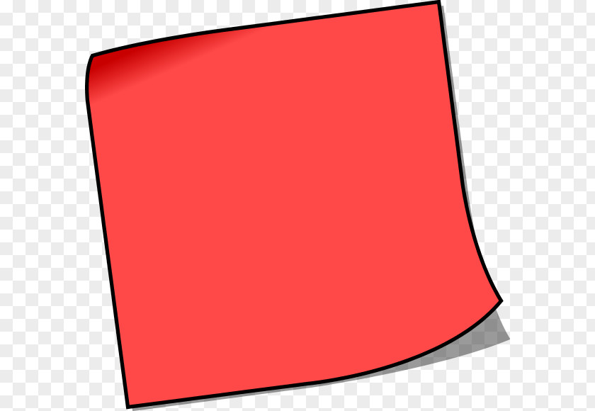 Sticky Note Clipart Area Angle Font PNG