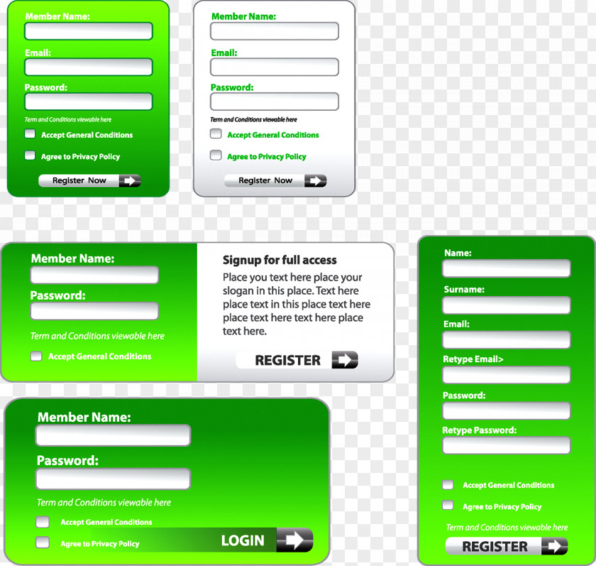 Web Form Design Design: Filling In The Blanks Page PNG