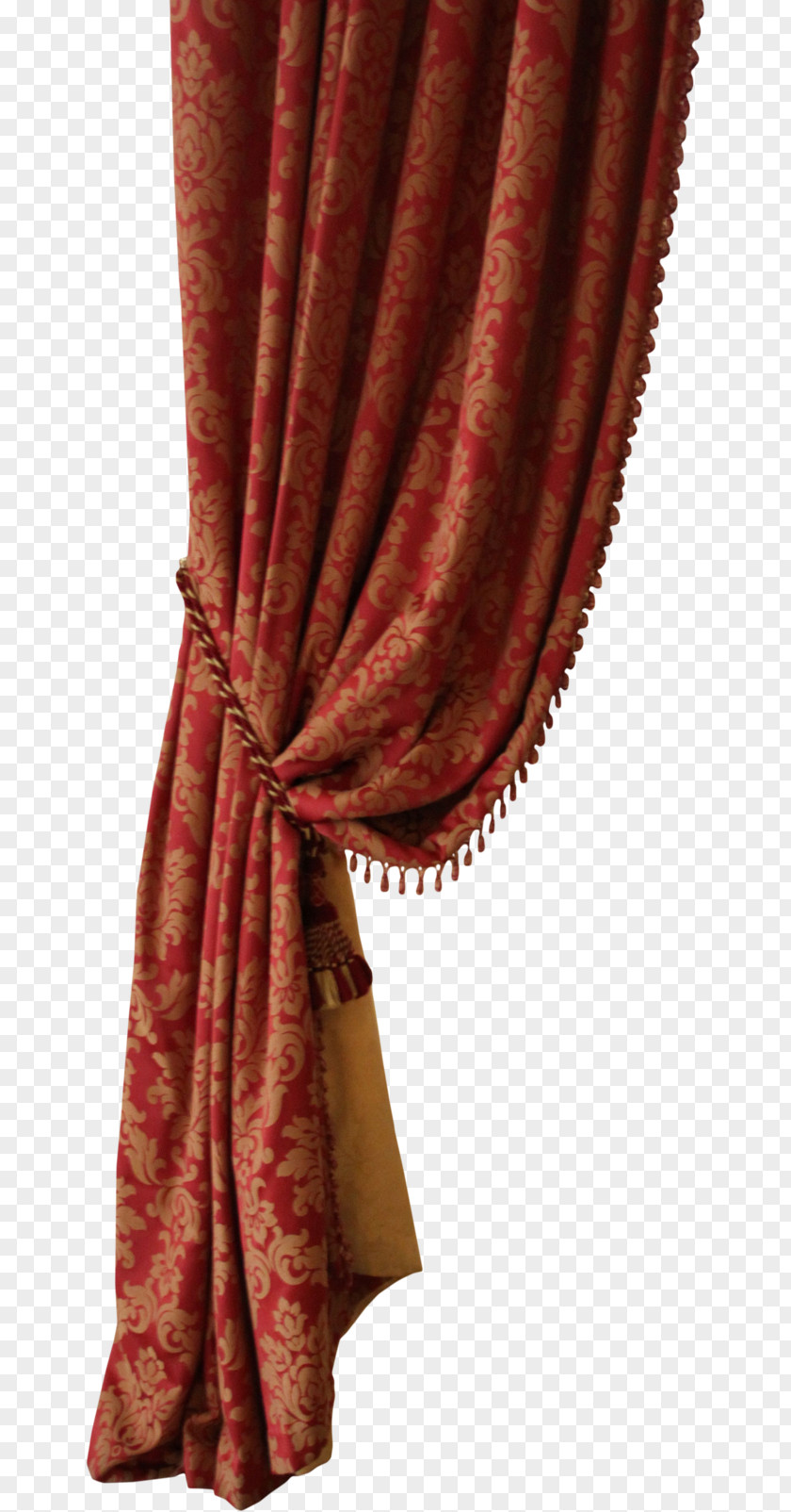 Red Curtains Window Treatment Curtain Drapery Valance PNG
