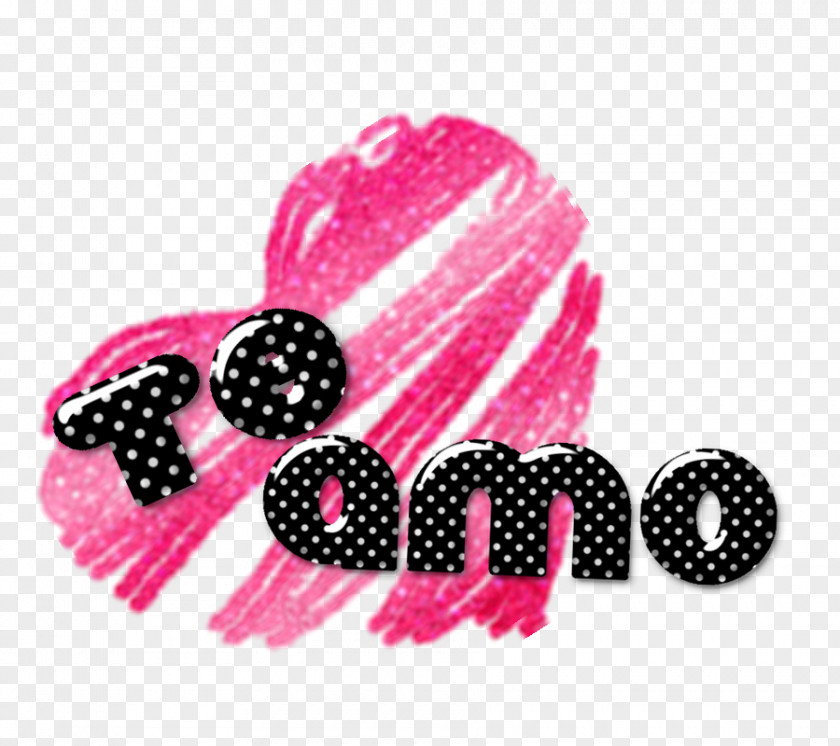 Amo Polka Dot Pink M Font PNG