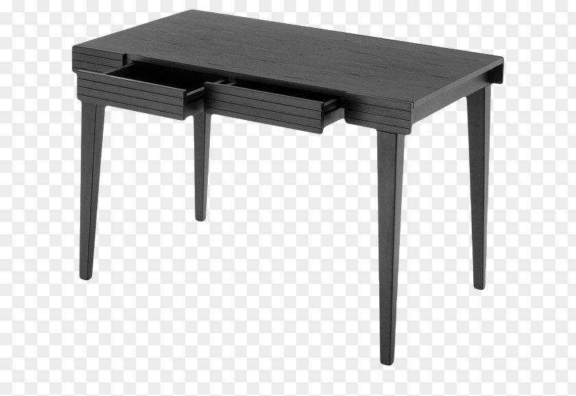 Black Solid Wood Furniture Table Nightstand Desk Chair PNG