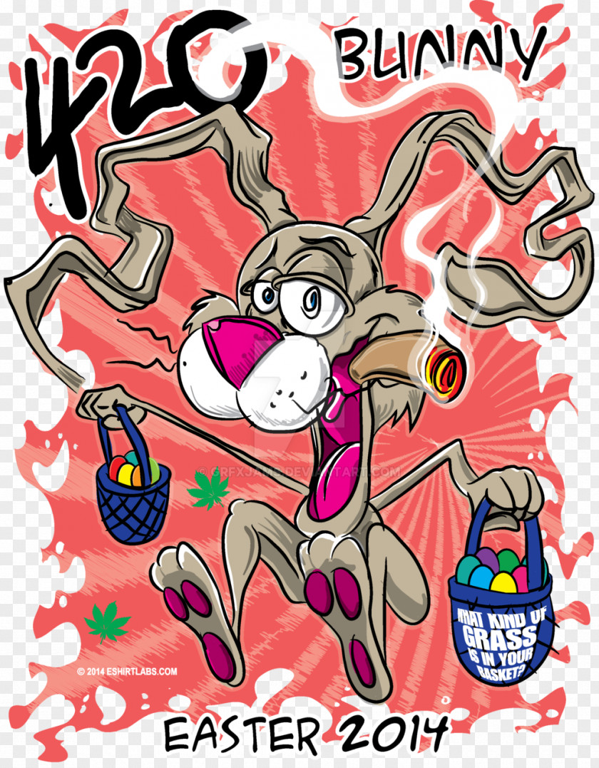 Cannabis Easter Bunny 420 Day Rabbit PNG