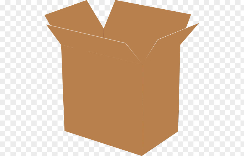 Cardboard Box Light Color PNG