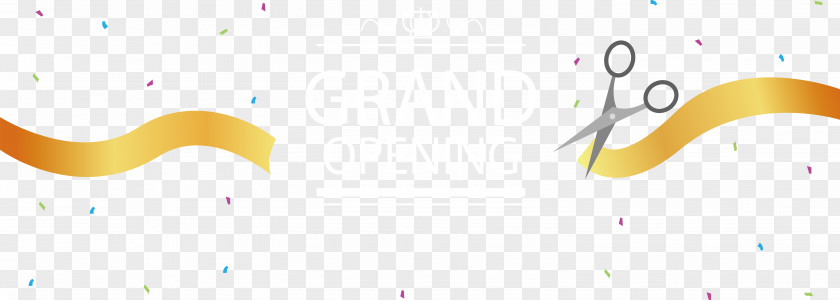 Grand Opening Ceremony Paper Logo Brand Wallpaper PNG