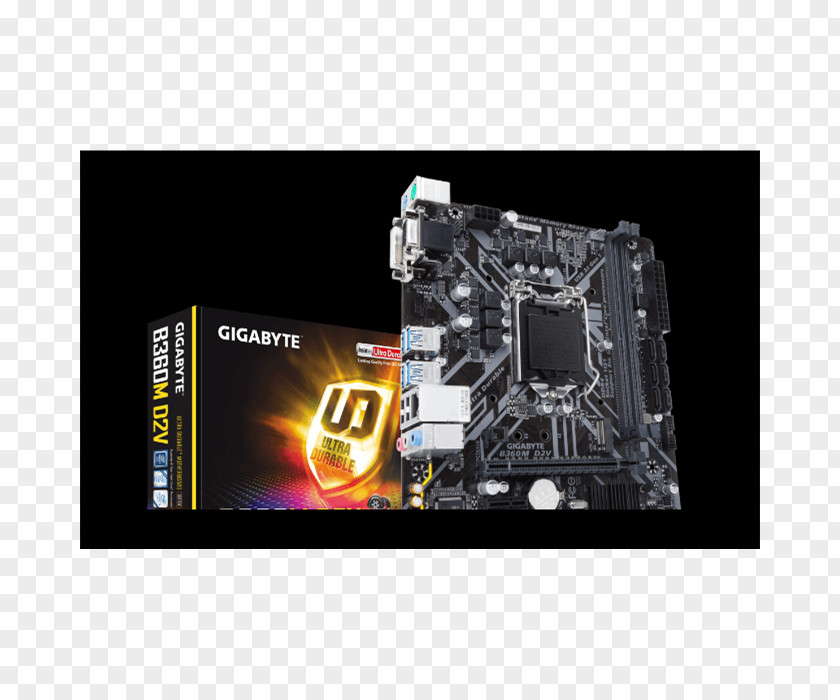 Intel Gigabyte B360M HD3 LGA 1151 Socket Motherboard Technology PNG