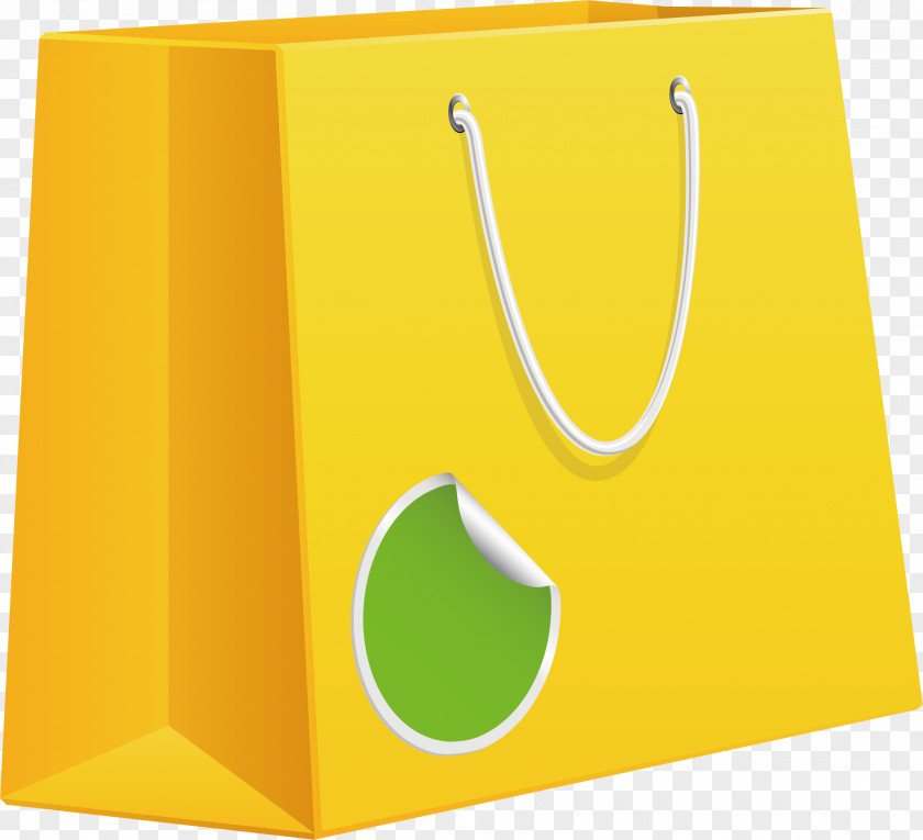 Bag Elements Shopping Material Yellow PNG