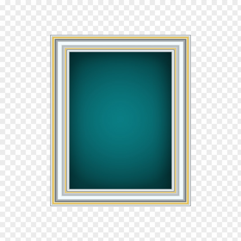 Blue Frame Vector Picture PNG