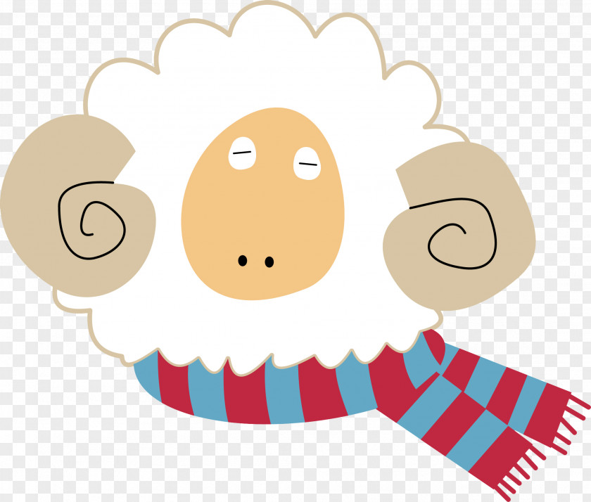 Cartoon Sheep Drawing PNG