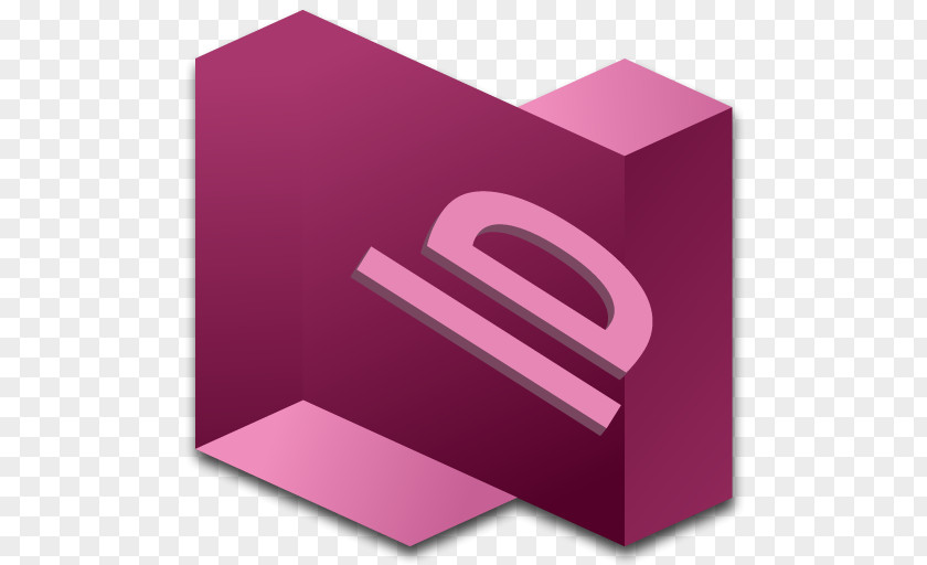 InDesign 2 Angle Purple Brand PNG