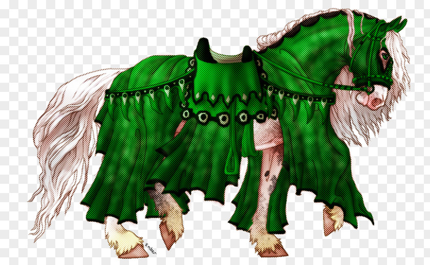 Pony Mane Green Horse Animal Figure PNG