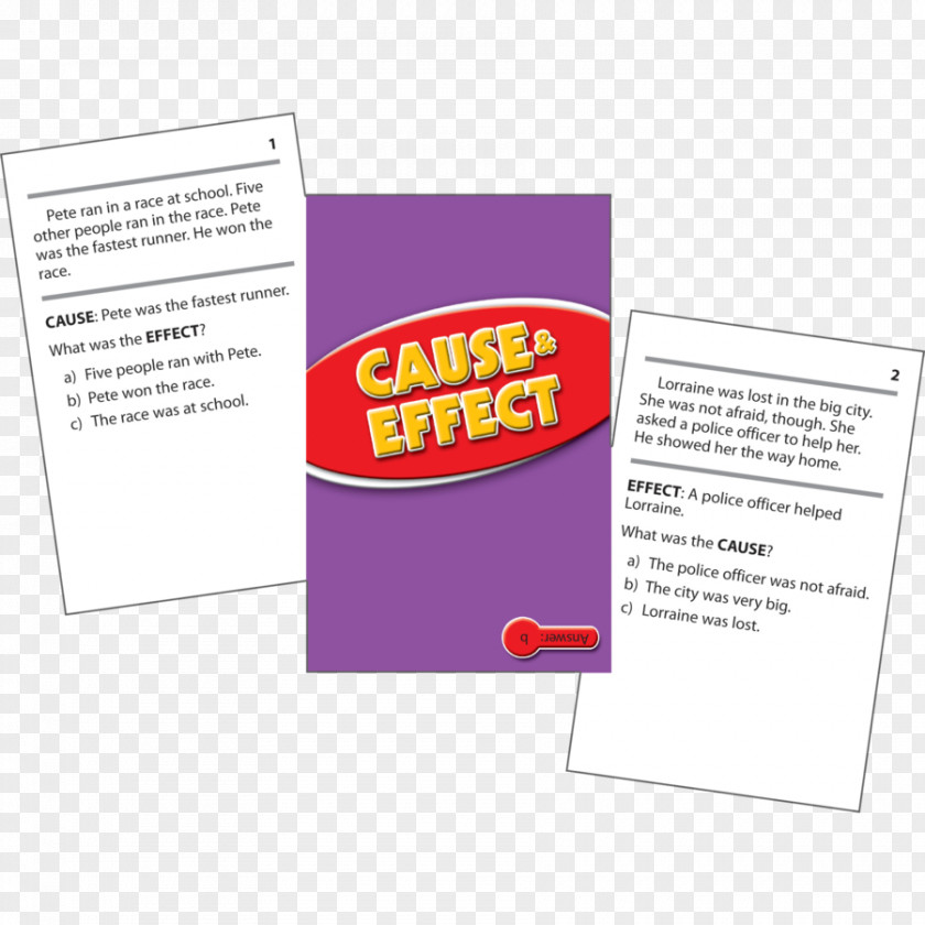 Purple Paper Logo Causality Reading Comprehension Font PNG
