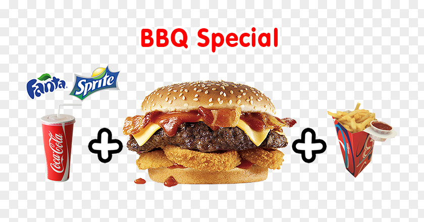 Special Barbecue Cheeseburger Whopper Hamburger Bacon Fast Food PNG